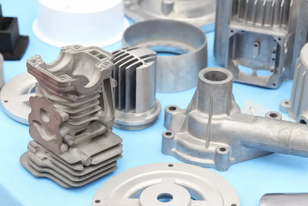 Machined die cast parts prepared for finishing and coating
