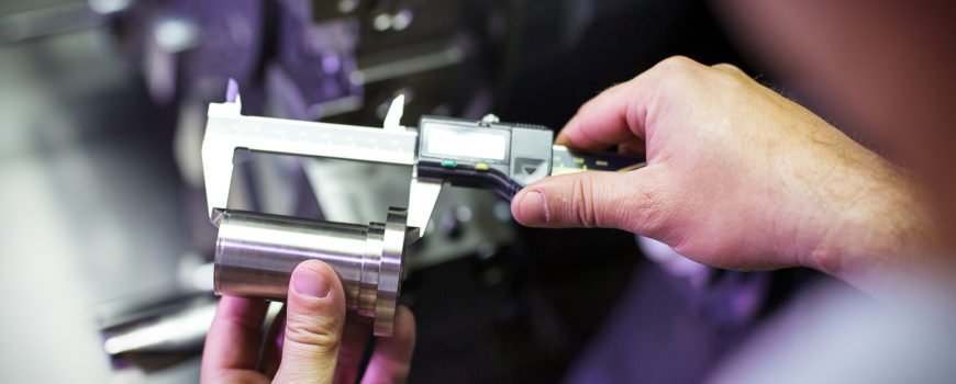 Quality inspection with digital caliper measurement